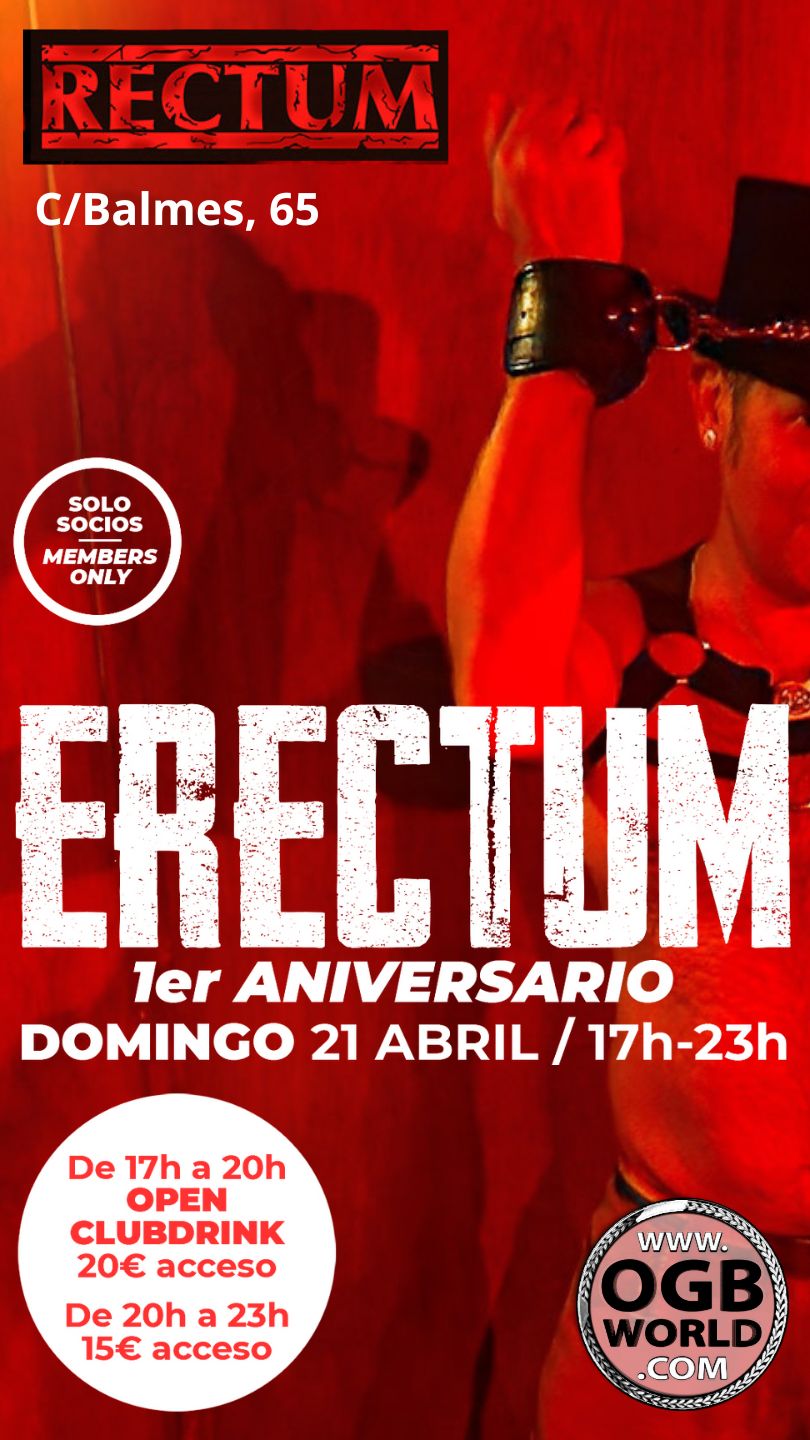 OGB World ERECTUM en RECTUM Edición ANIVERSARIO – OGBWorld